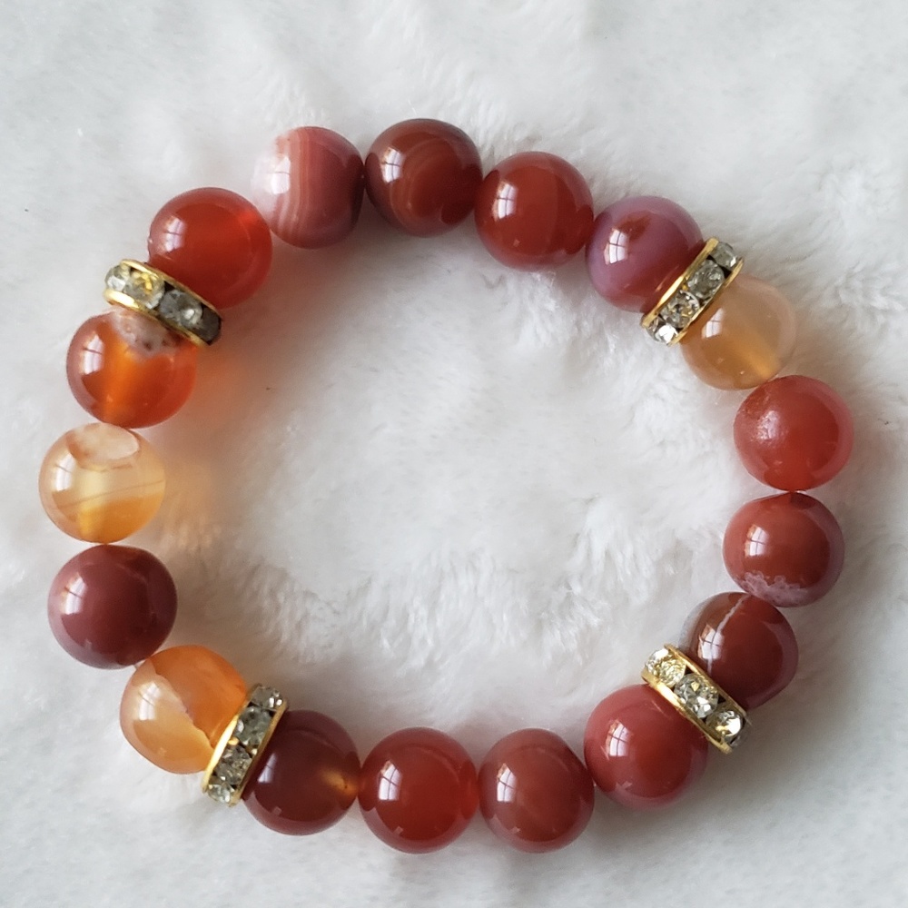 Crystal Healing Bracelet ~ Carnelian